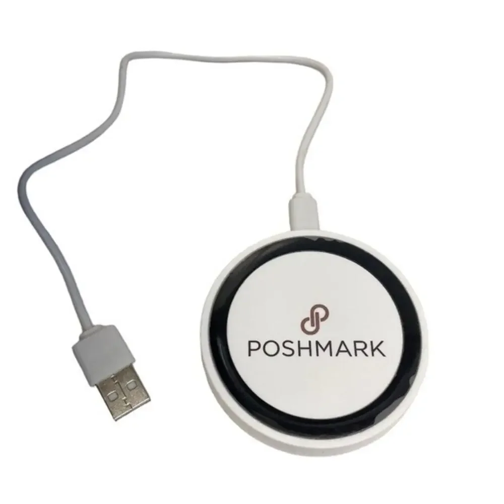 Poshmark Logo Wireless Charging Pad Qi Phone Charger USB Desk Pad Swag NEW